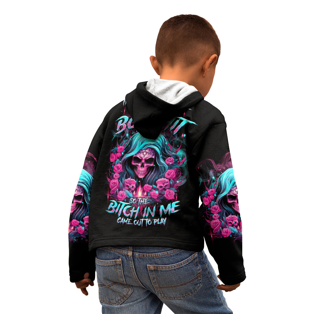 Lady Skull Kid Hoodie The Good Girl In Me Got Tired Of The Bullshit
