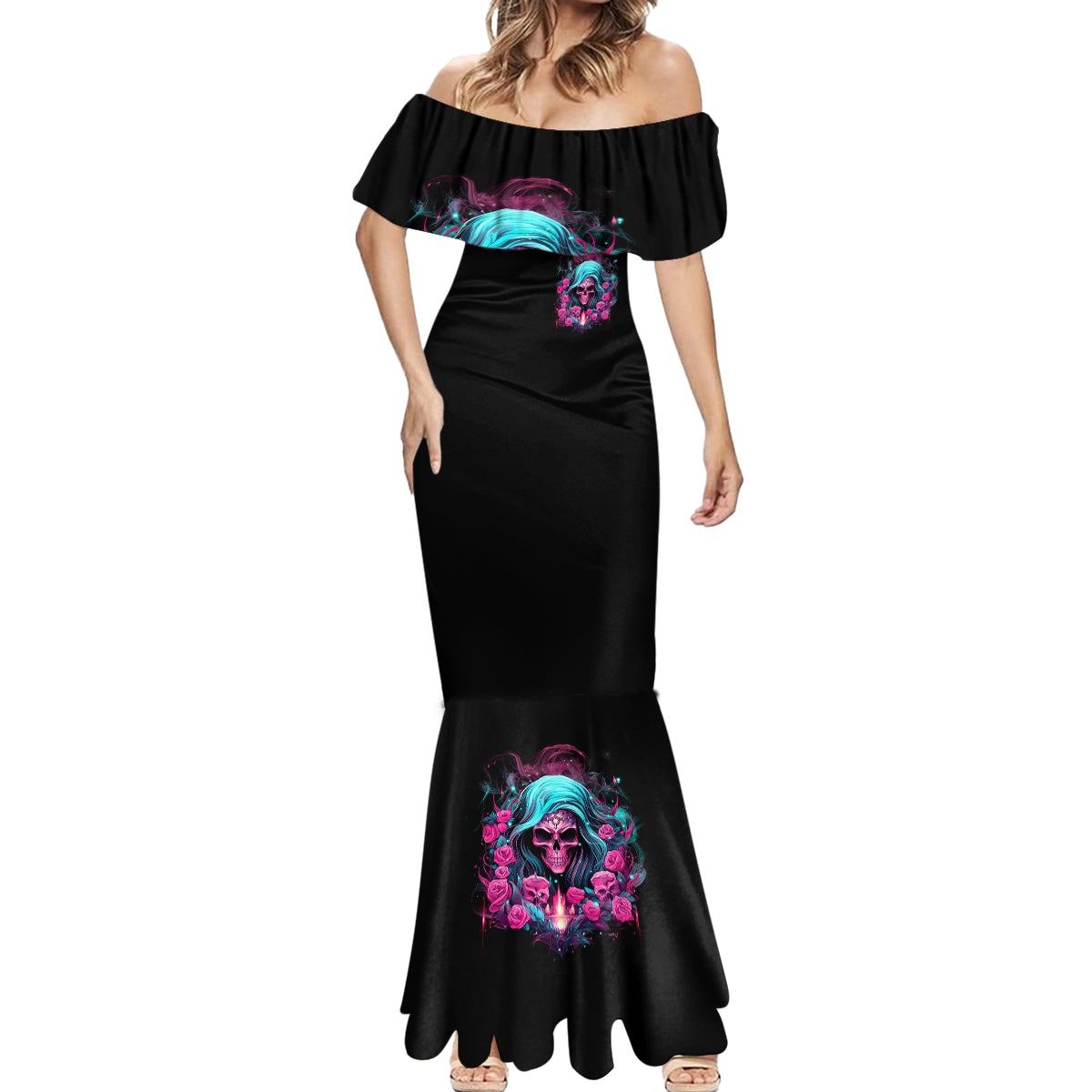 Lady Skull Mermaid Dress The Good Girl In Me Got Tired Of The Bullshit
