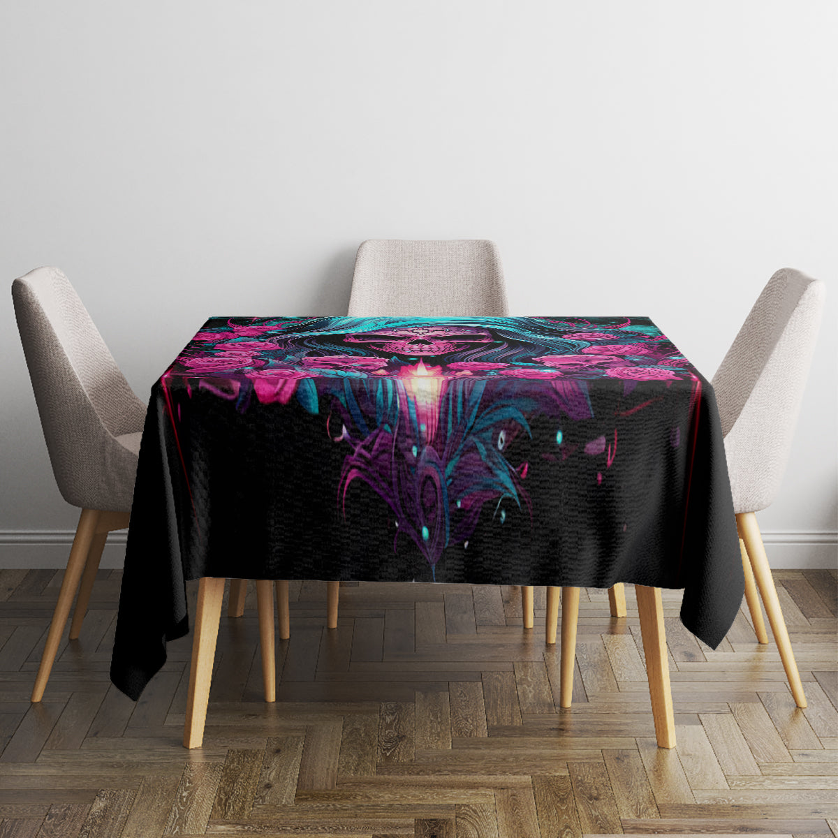 Lady Skull Tablecloth The Good Girl In Me Got Tired Of The Bullshit