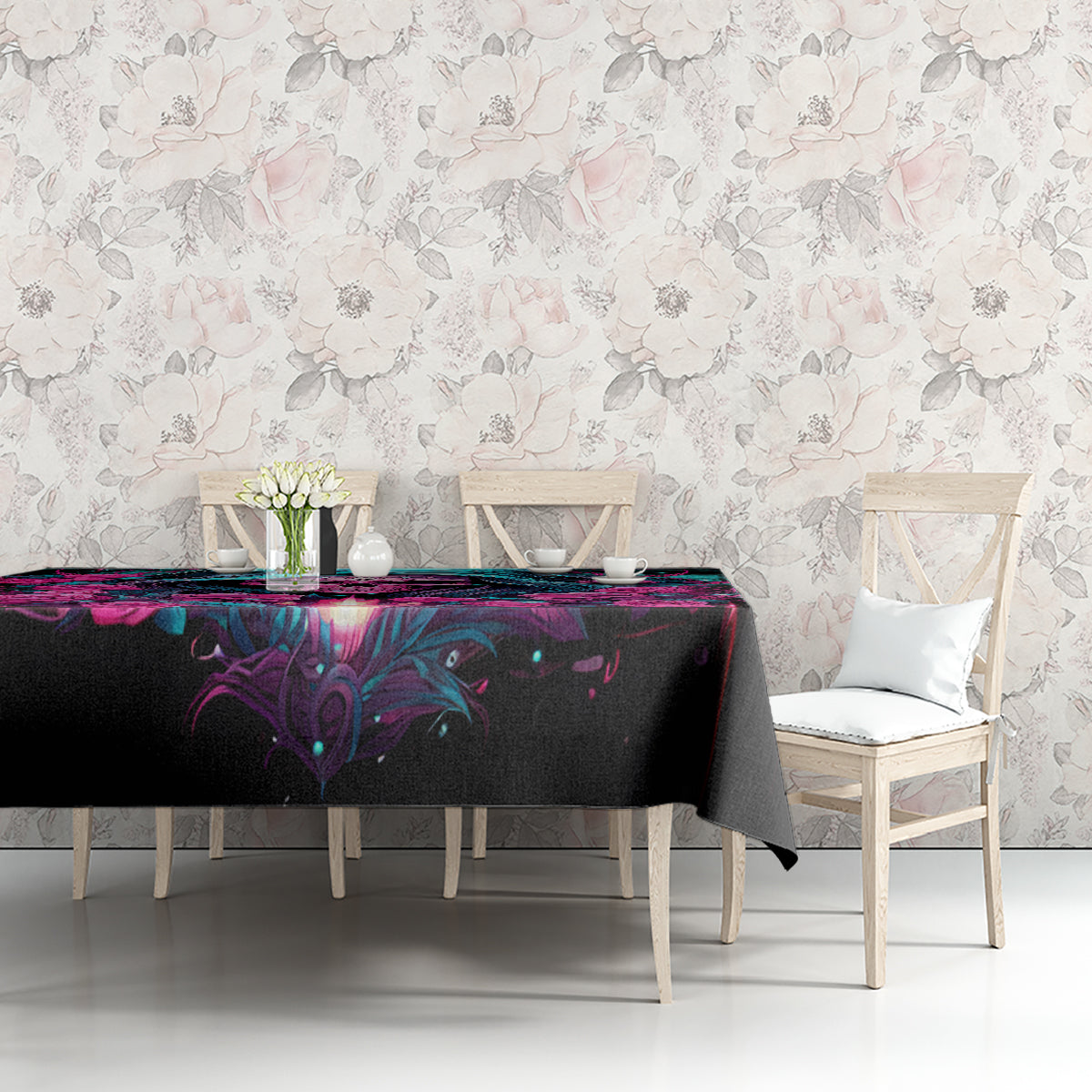 Lady Skull Tablecloth The Good Girl In Me Got Tired Of The Bullshit