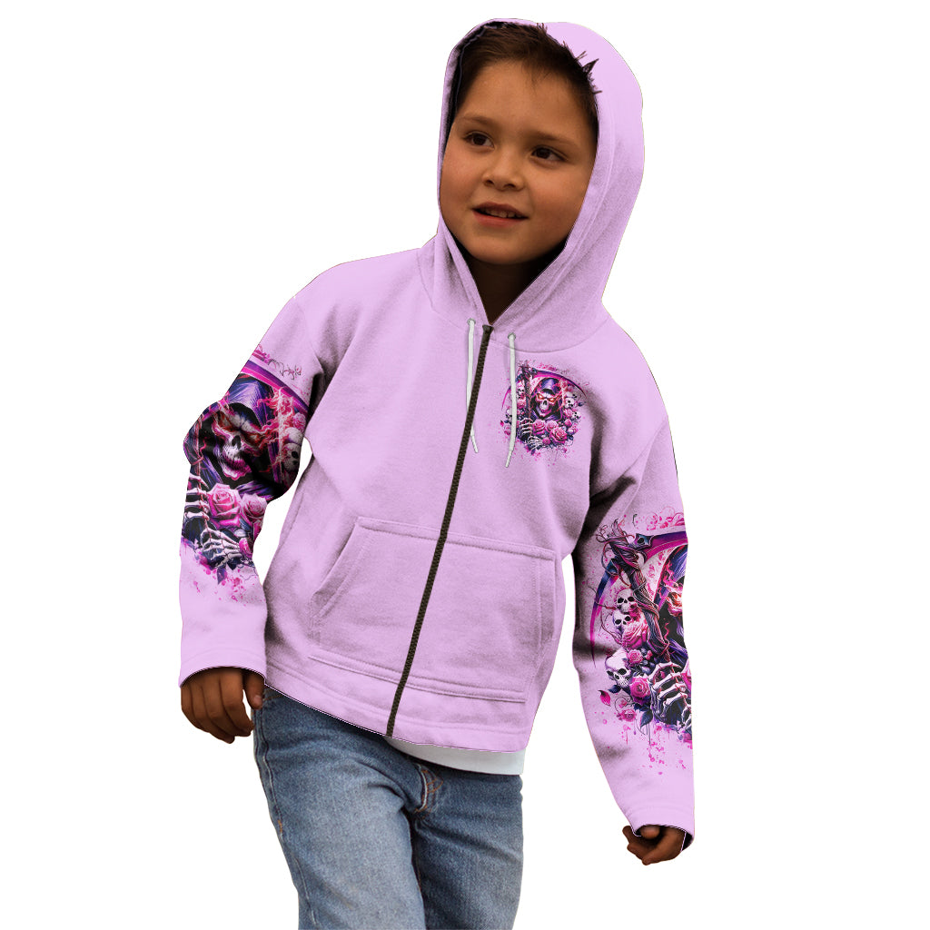 Reaper Skull Kid Hoodie Warning This Tattooed Girl Doesn't Play Well With Stupid People