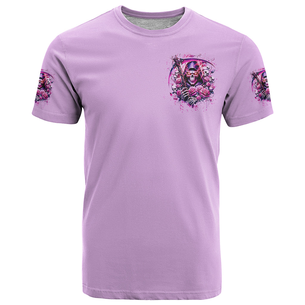 Reaper Skull T Shirt Warning This Tattooed Girl Doesn't Play Well With Stupid People