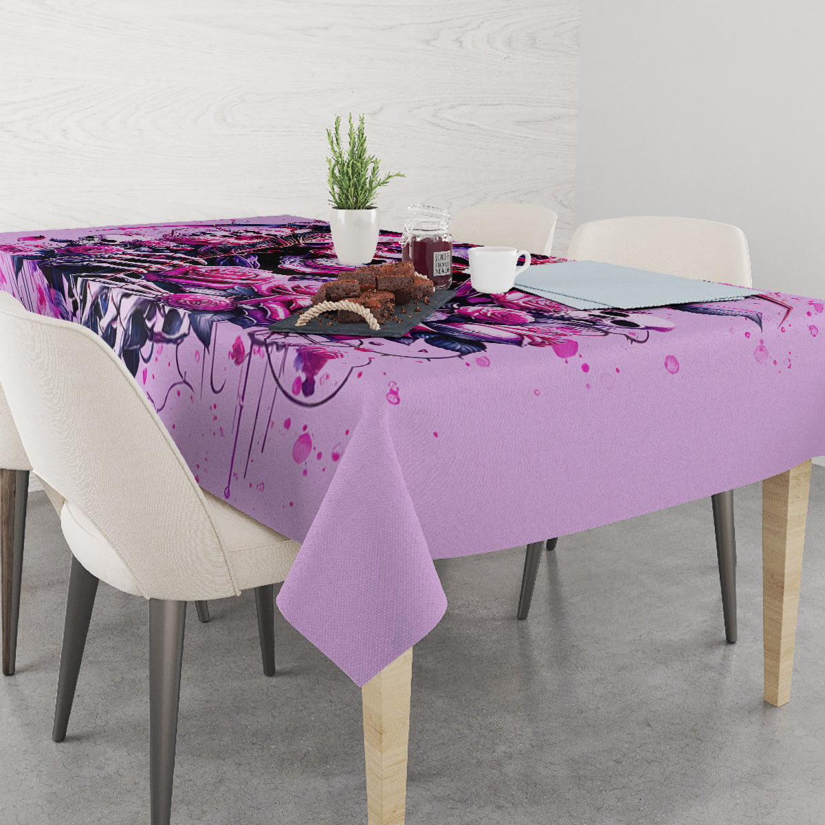 Reaper Skull Tablecloth Warning This Tattooed Girl Doesn't Play Well With Stupid People