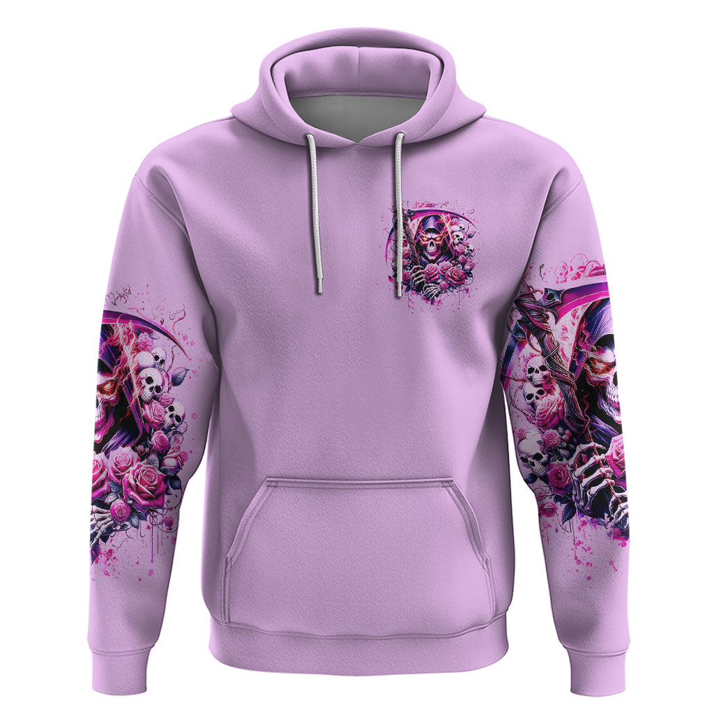 Reaper Skull Zip Hoodie Warning This Tattooed Girl Doesn't Play Well With Stupid People