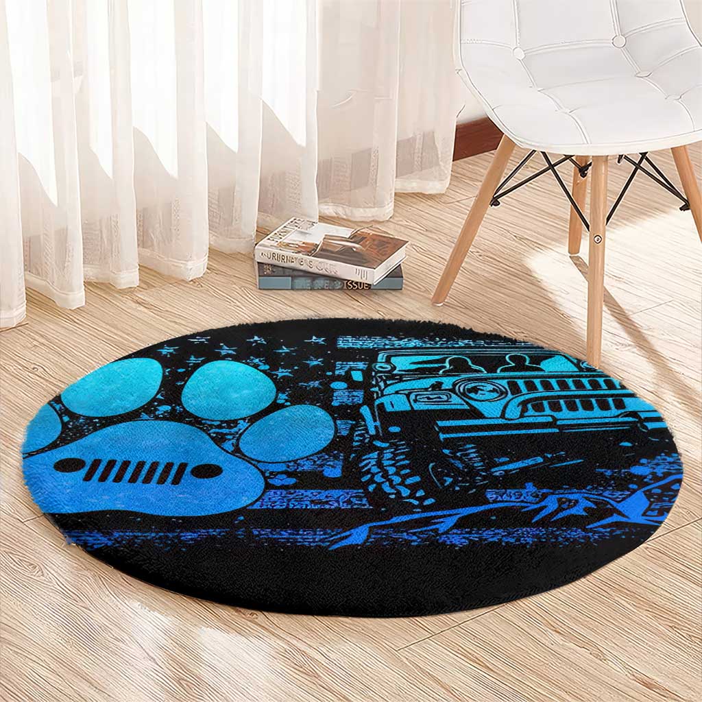 Jeep Life Round Carpet You & Me And The Dogs DT01