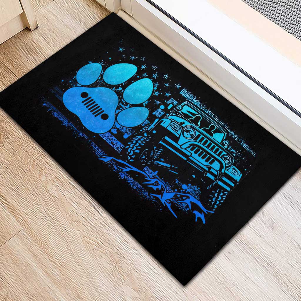 Jeep Life Rubber Doormat You & Me And The Dogs DT01
