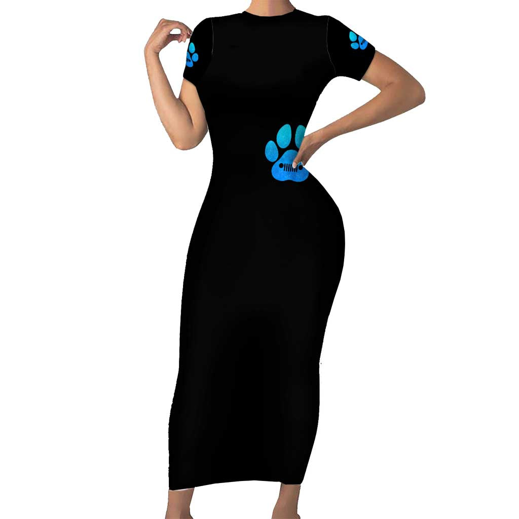 Jeep Life Short Sleeve Bodycon Dress You & Me And The Dogs DT01