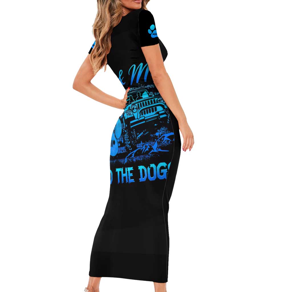 Jeep Life Short Sleeve Bodycon Dress You & Me And The Dogs DT01