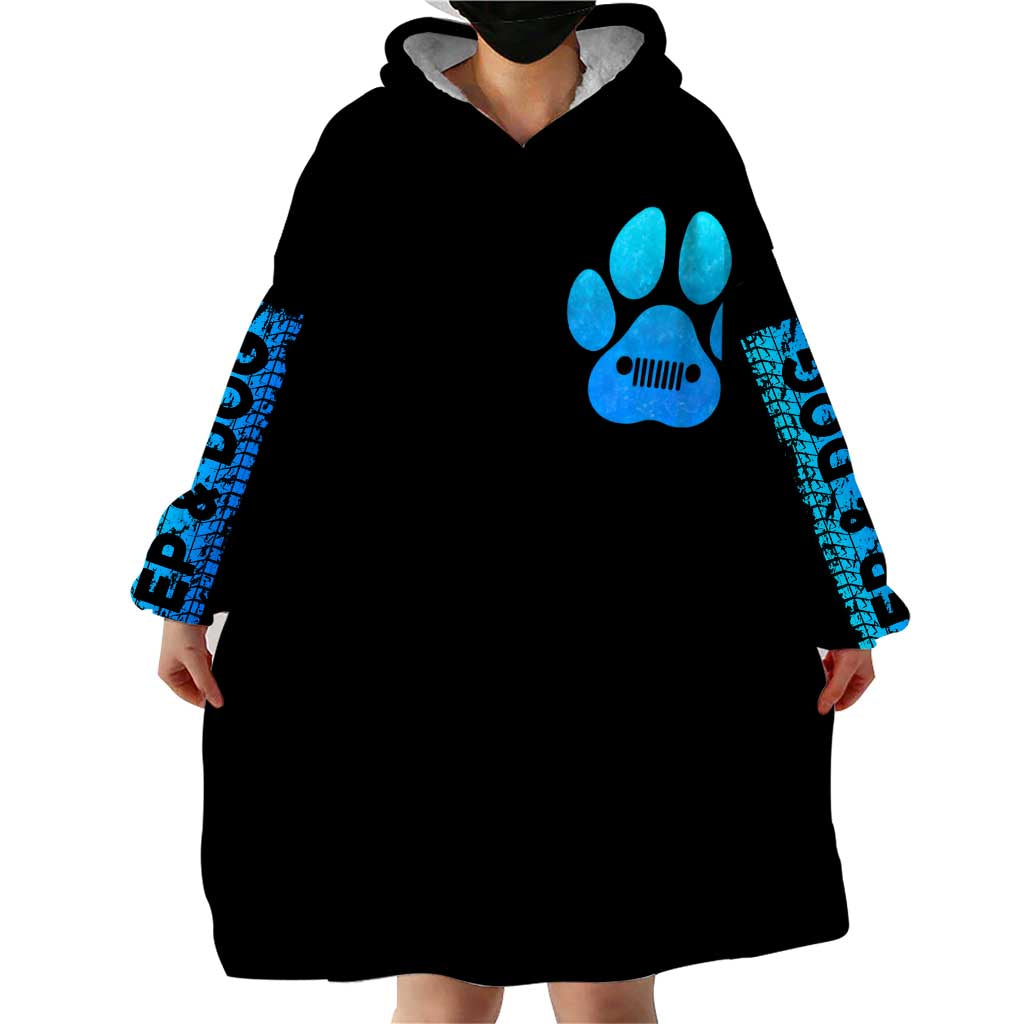 Jeep Life Wearable Blanket Hoodie You & Me And The Dogs DT01