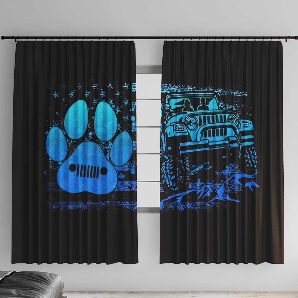 Jeep Life Window Curtain You & Me And The Dogs DT01