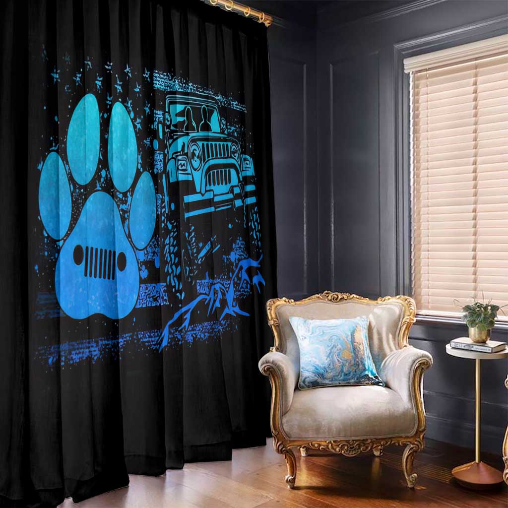 Jeep Life Window Curtain You & Me And The Dogs DT01