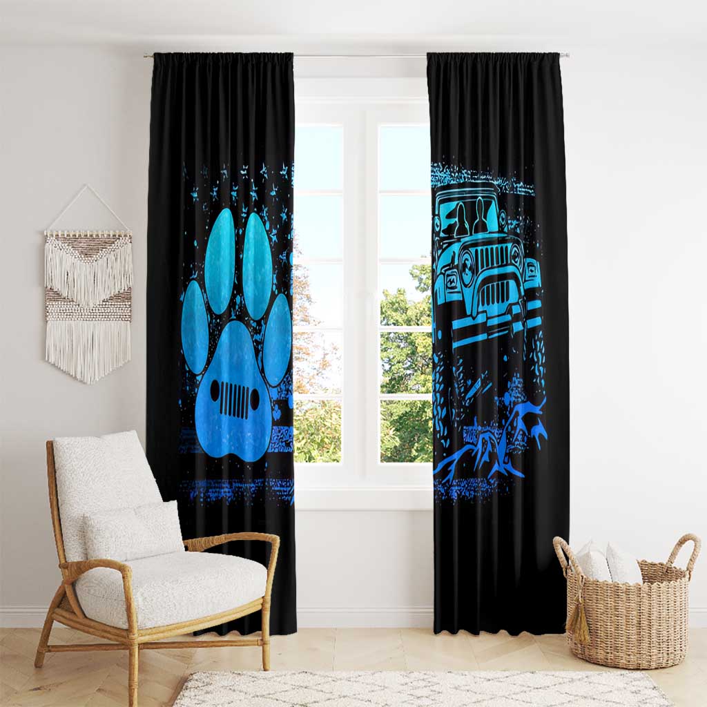 Jeep Life Window Curtain You & Me And The Dogs DT01