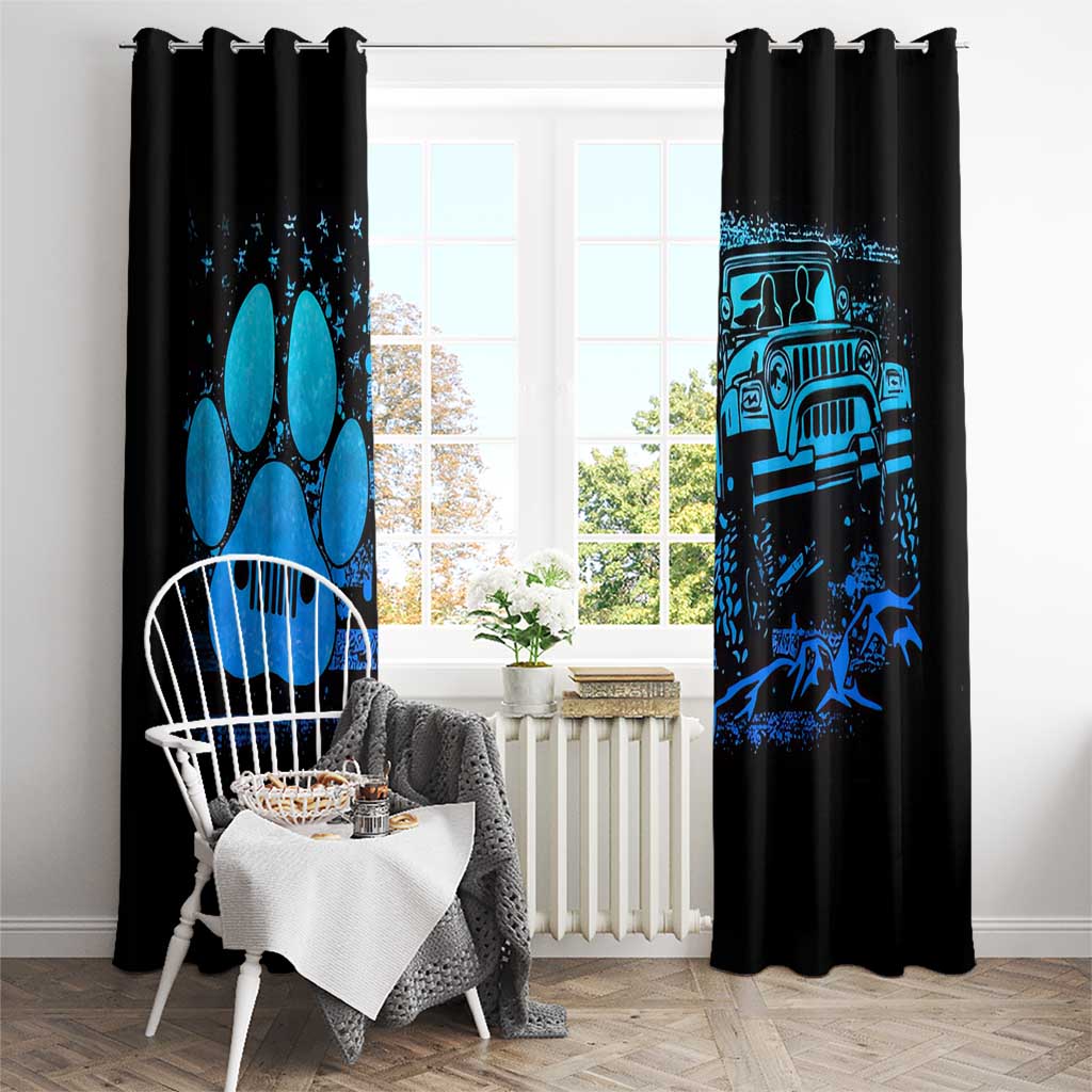 Jeep Life Window Curtain You & Me And The Dogs DT01
