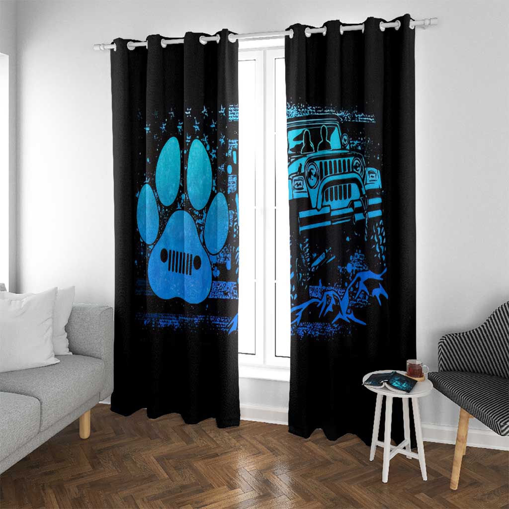 Jeep Life Window Curtain You & Me And The Dogs DT01
