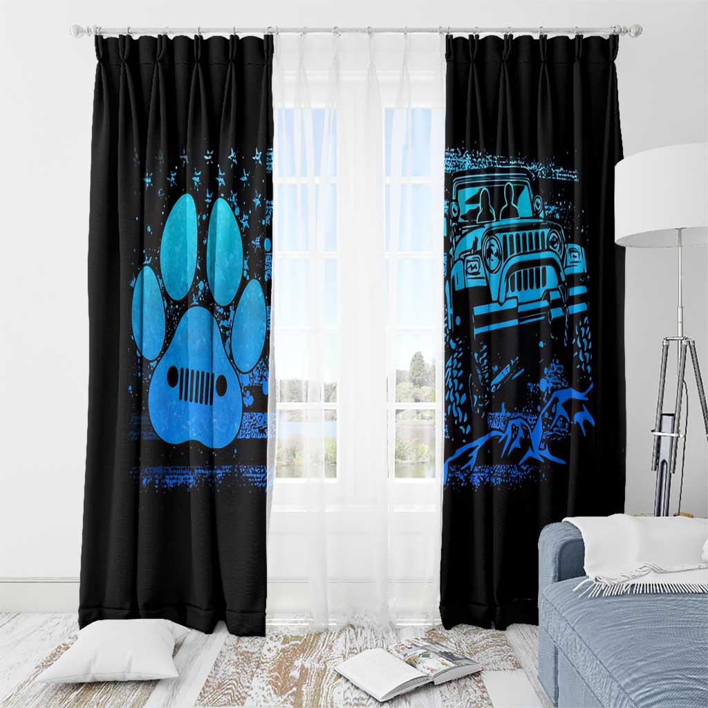 Jeep Life Window Curtain You & Me And The Dogs DT01