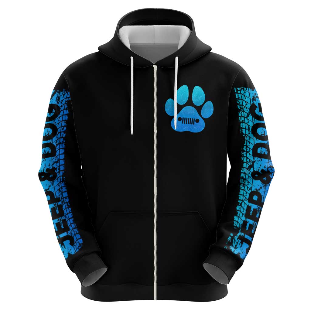 Jeep Life Zip Hoodie You & Me And The Dogs DT01