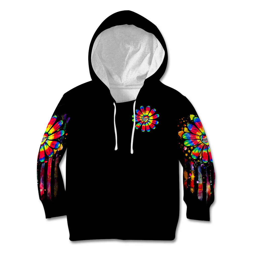 Hippie Jeep Kid Hoodie Daisy Jeep Girl