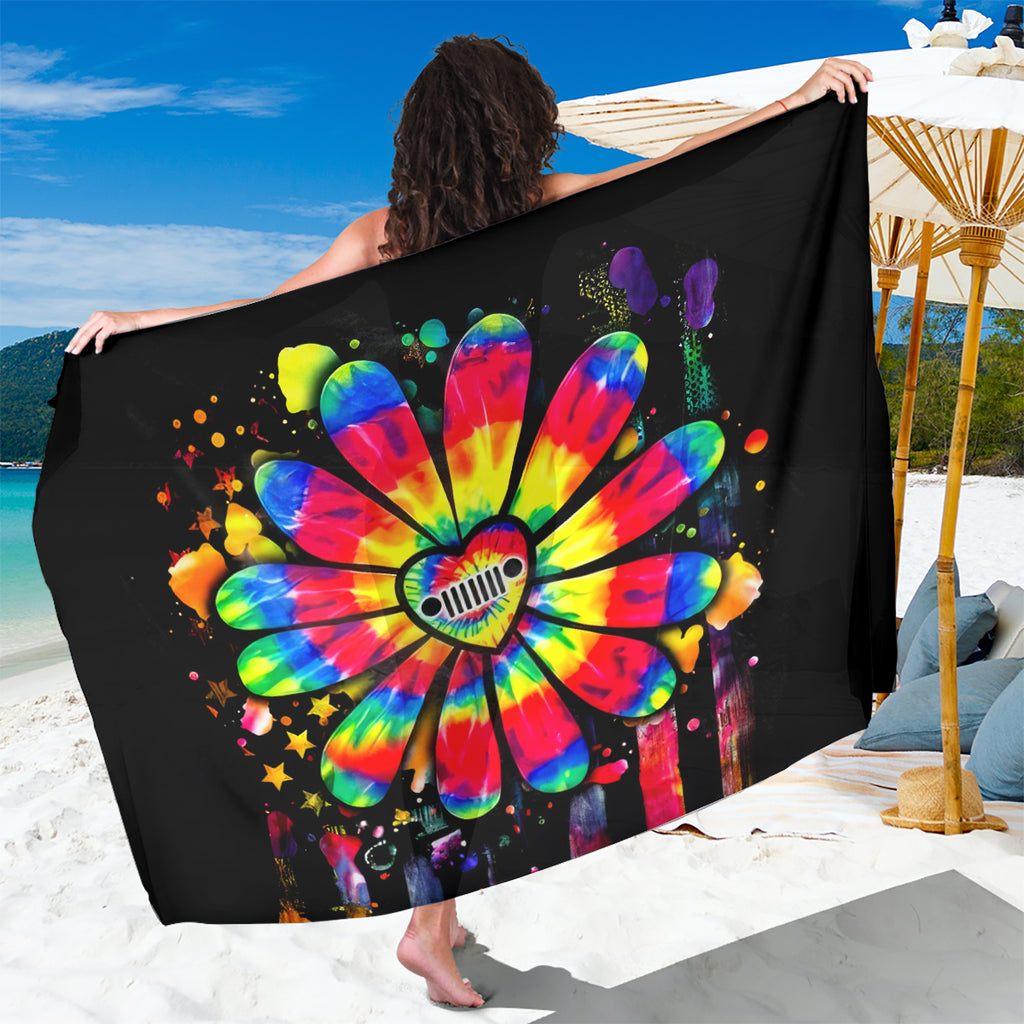 Hippie Jeep Sarong Daisy Jeep Girl