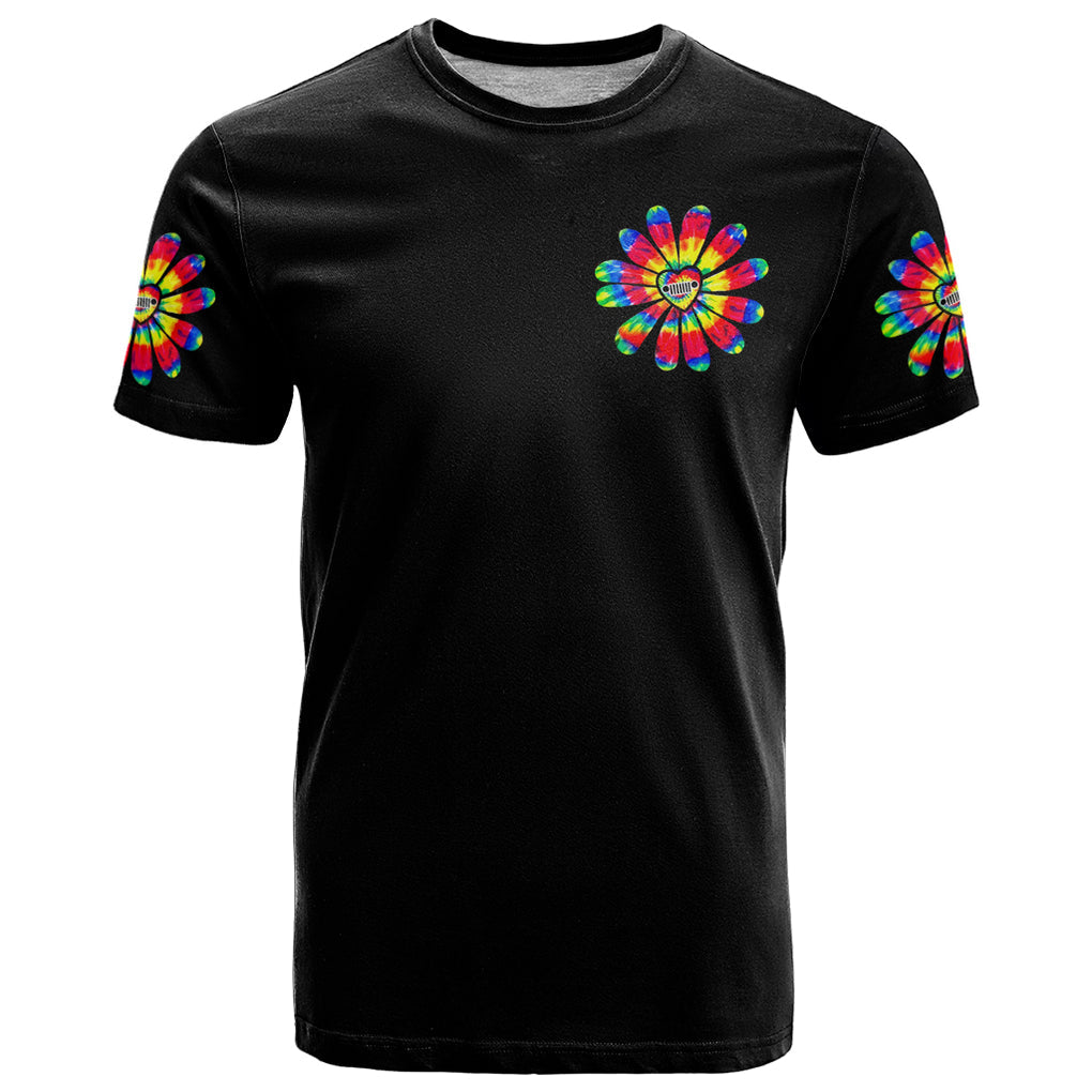 Hippie Jeep T Shirt Daisy Jeep Girl