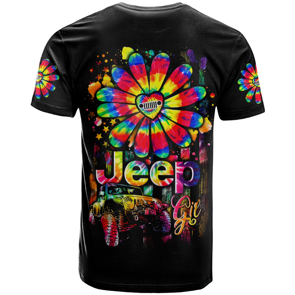 Hippie Jeep T Shirt Daisy Jeep Girl