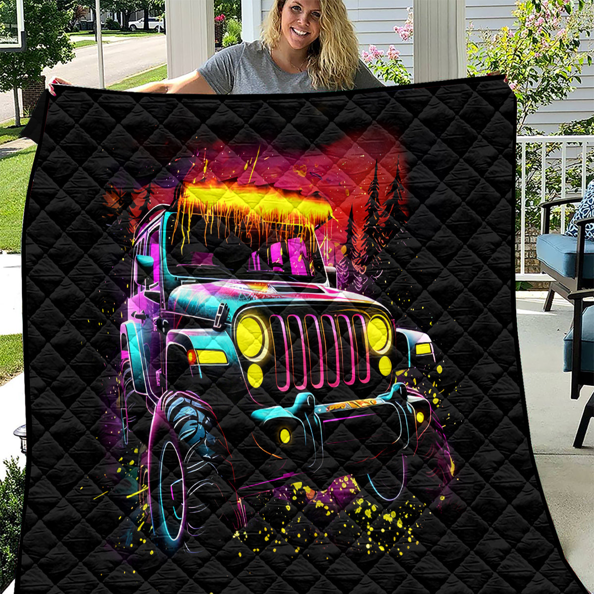 Glowing Jeep Quilt Jeep Girl Iam Who Iam Your Approval Isn't Needed