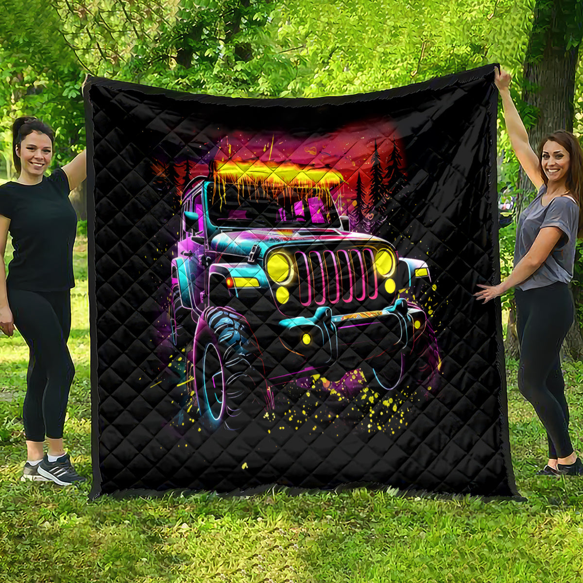 Glowing Jeep Quilt Jeep Girl Iam Who Iam Your Approval Isn't Needed