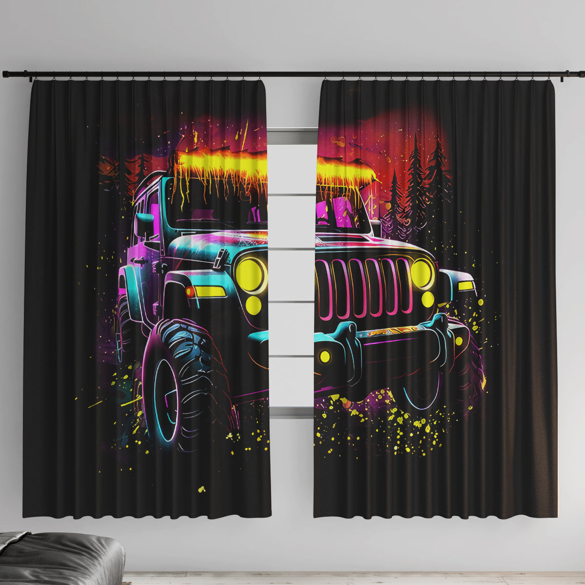 Glowing Jeep Window Curtain Jeep Girl Iam Who Iam Your Approval Isn't Needed