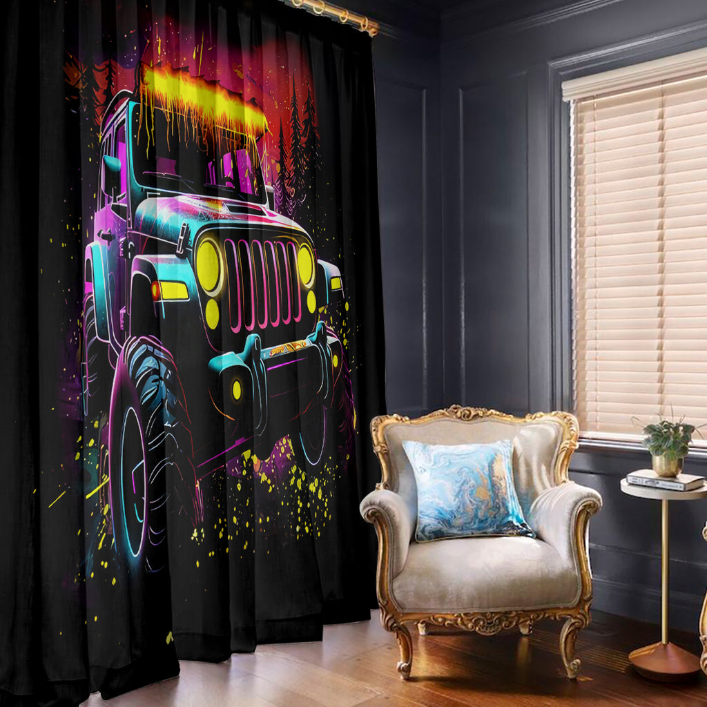Glowing Jeep Window Curtain Jeep Girl Iam Who Iam Your Approval Isn't Needed