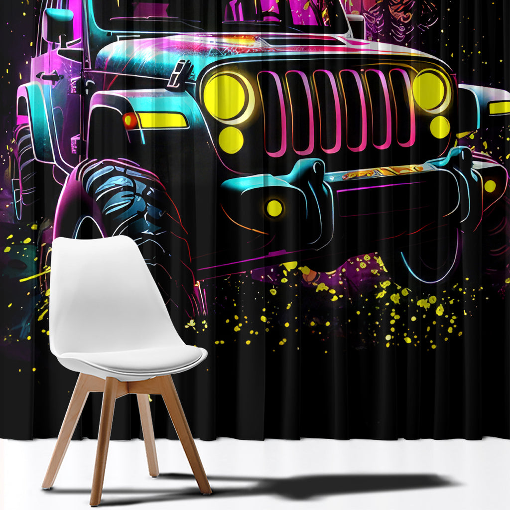 Glowing Jeep Window Curtain Jeep Girl Iam Who Iam Your Approval Isn't Needed