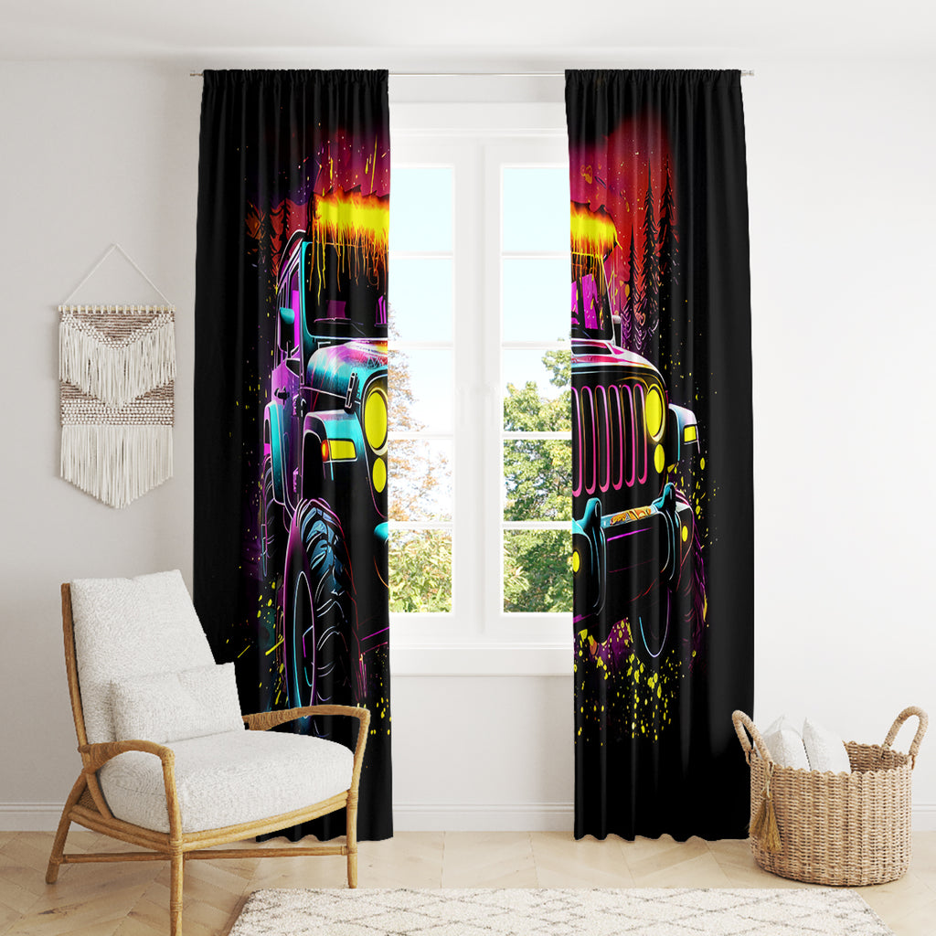 Glowing Jeep Window Curtain Jeep Girl Iam Who Iam Your Approval Isn't Needed