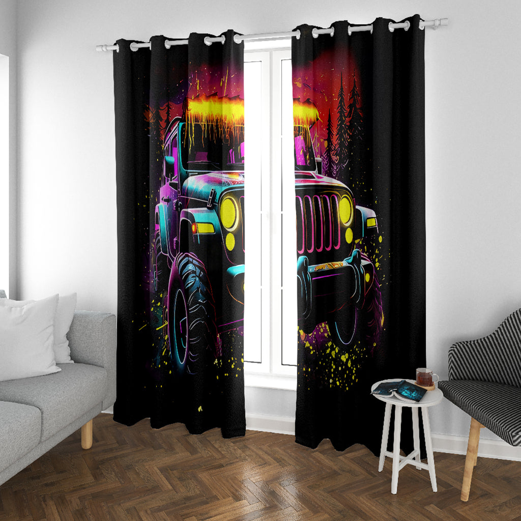 Glowing Jeep Window Curtain Jeep Girl Iam Who Iam Your Approval Isn't Needed