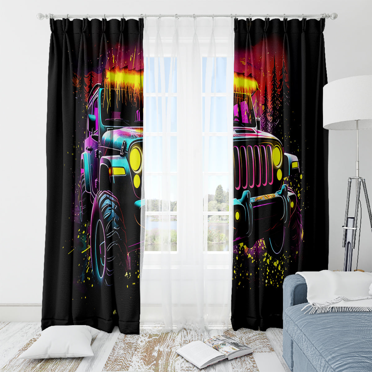 Glowing Jeep Window Curtain Jeep Girl Iam Who Iam Your Approval Isn't Needed