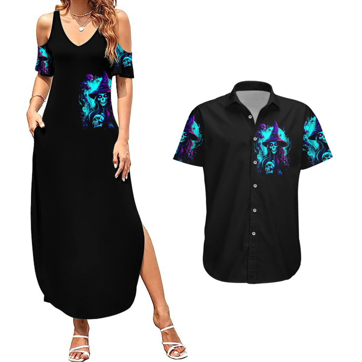 witch-skull-couples-matching-summer-maxi-dress-and-hawaiian-shirt-in-a-world-full-of-princess-be-a-witch