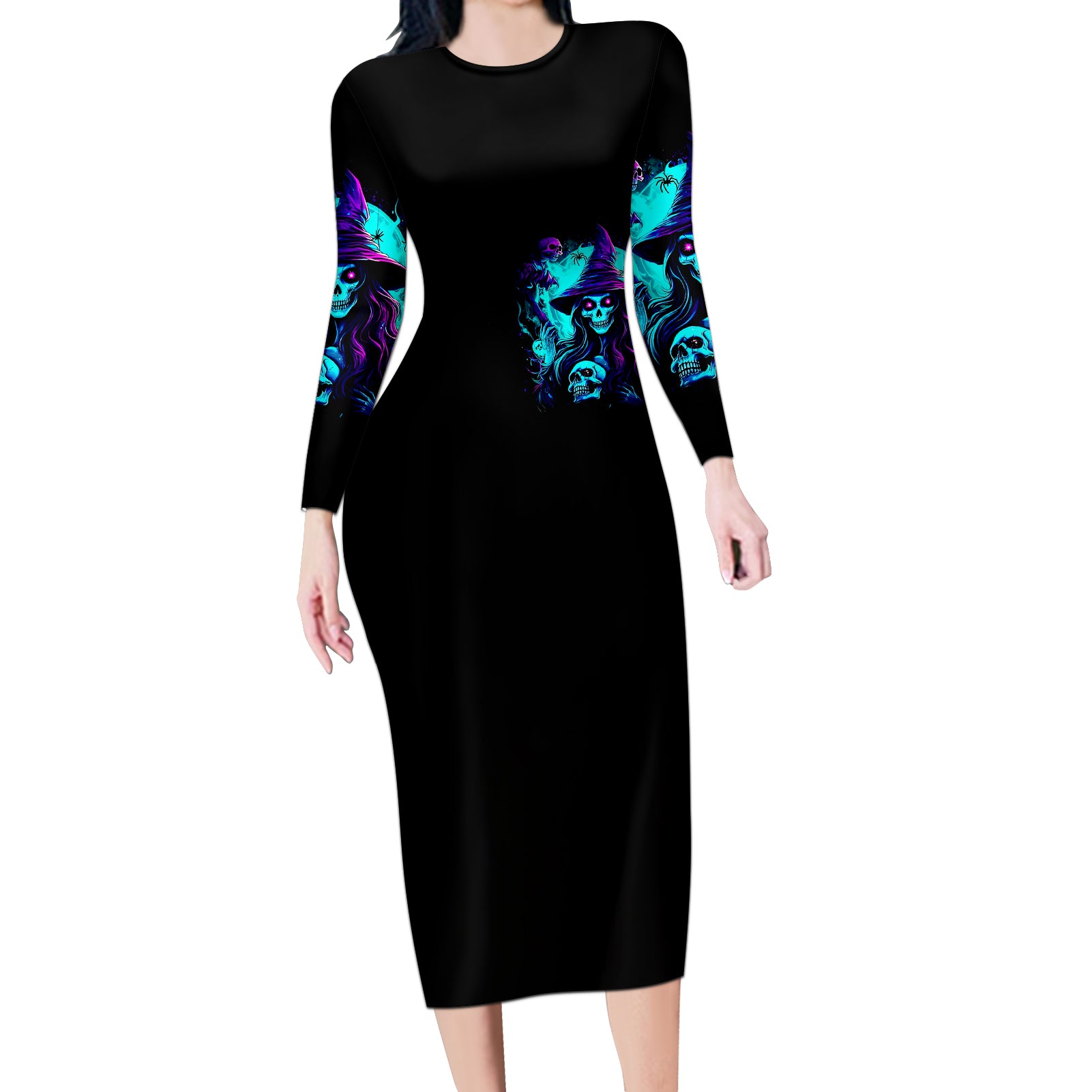 witch-skull-long-sleeve-bodycon-dress-in-a-world-full-of-princess-be-a-witch