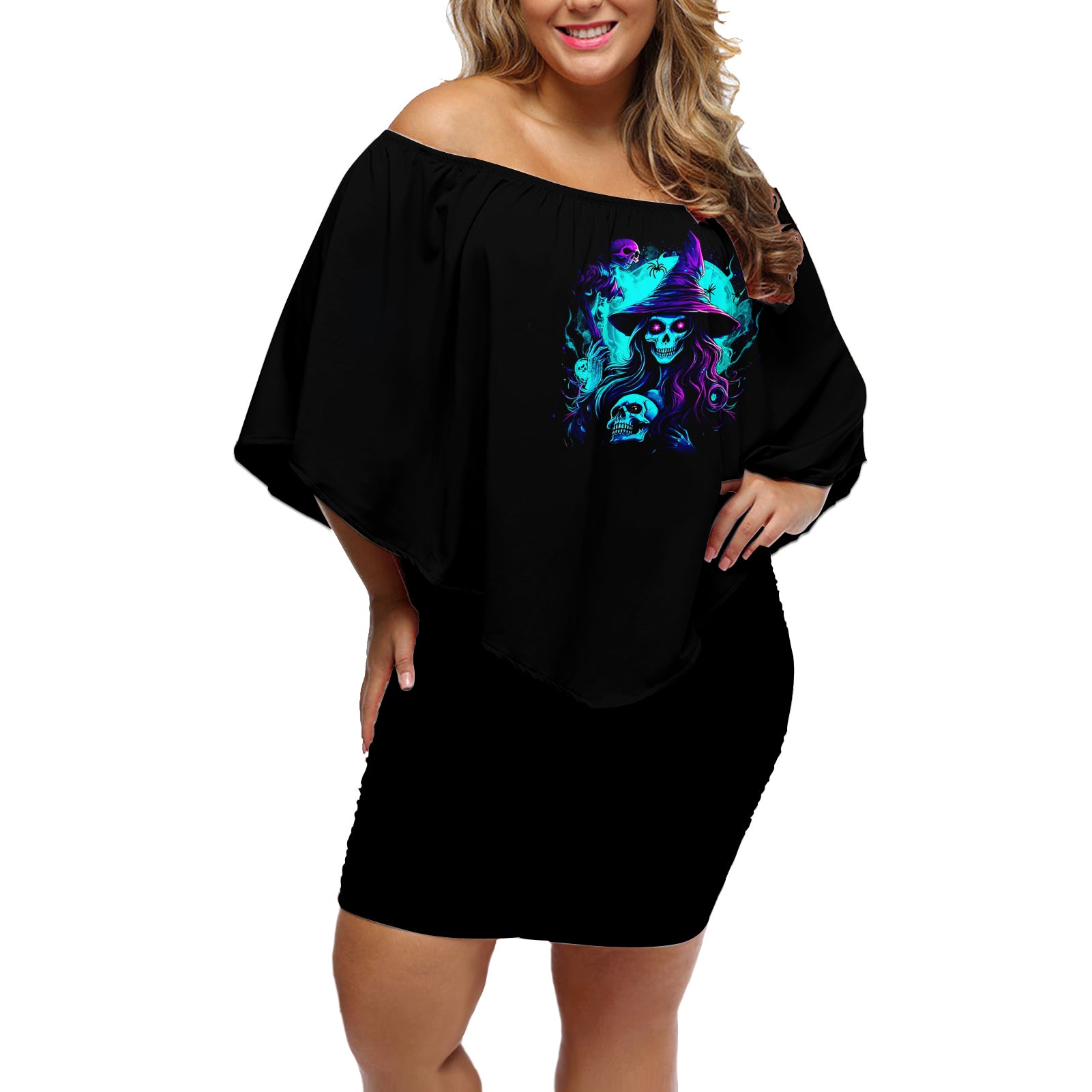 witch-skull-off-shoulder-short-dress-in-a-world-full-of-princess-be-a-witch