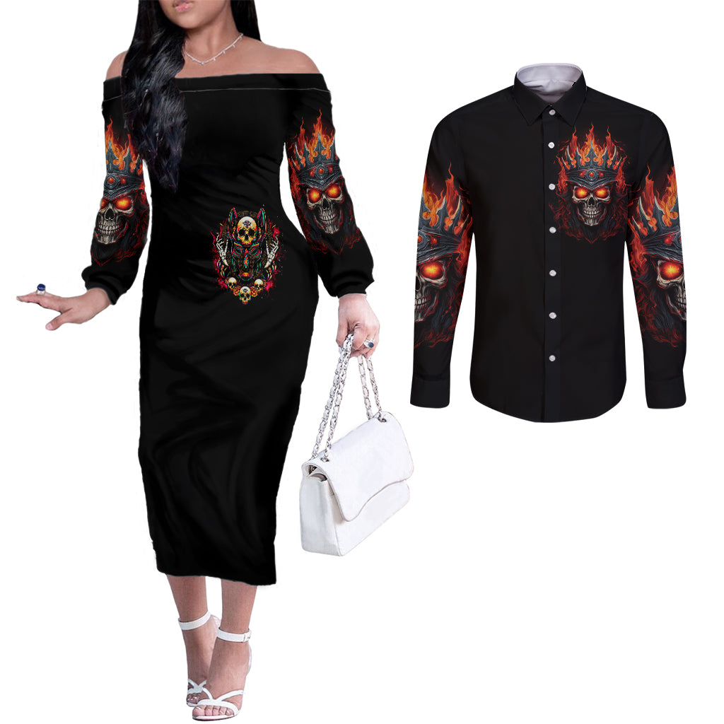 king-skull-couples-matching-off-the-shoulder-long-sleeve-dress-and-long-sleeve-button-shirts-dont-make-me-mad-then-tell-me-to-calm-down