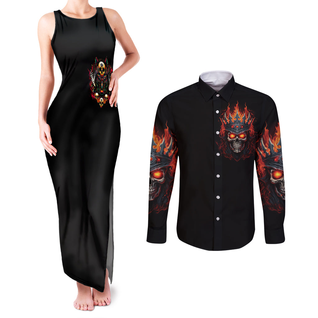 king-skull-couples-matching-tank-maxi-dress-and-long-sleeve-button-shirts-dont-make-me-mad-then-tell-me-to-calm-down