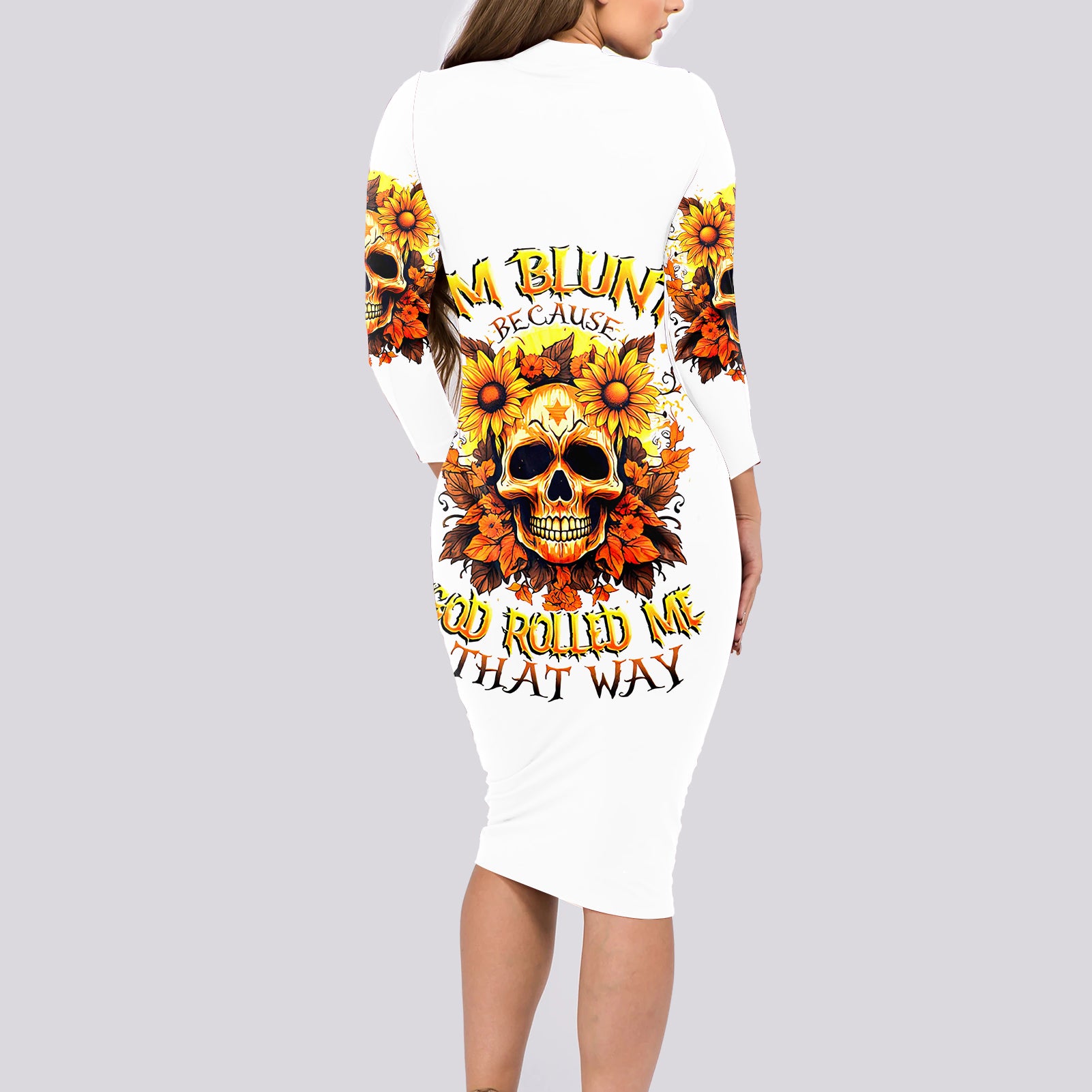 sunflower-skull-long-sleeve-bodycon-dress-sunflower-im-blunt-because-god-rolled-me-that-way