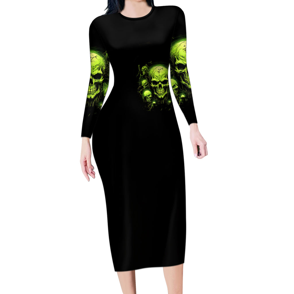 thunder-skull-long-sleeve-bodycon-dress-thunder-skull-i-never-alone-my-demon-with-me-247