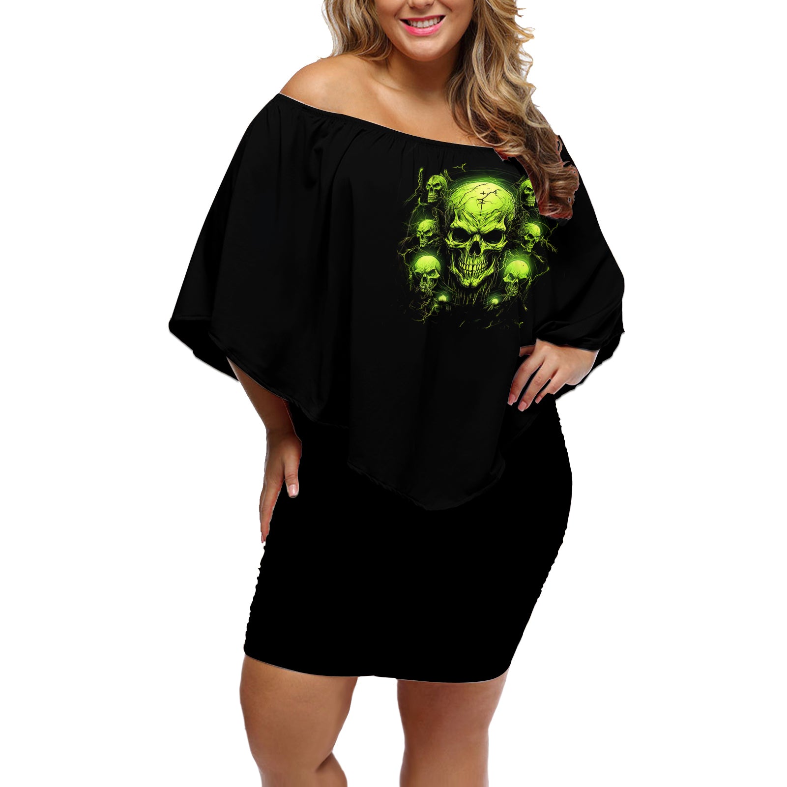thunder-skull-off-shoulder-short-dress-thunder-skull-i-never-alone-my-demon-with-me-247