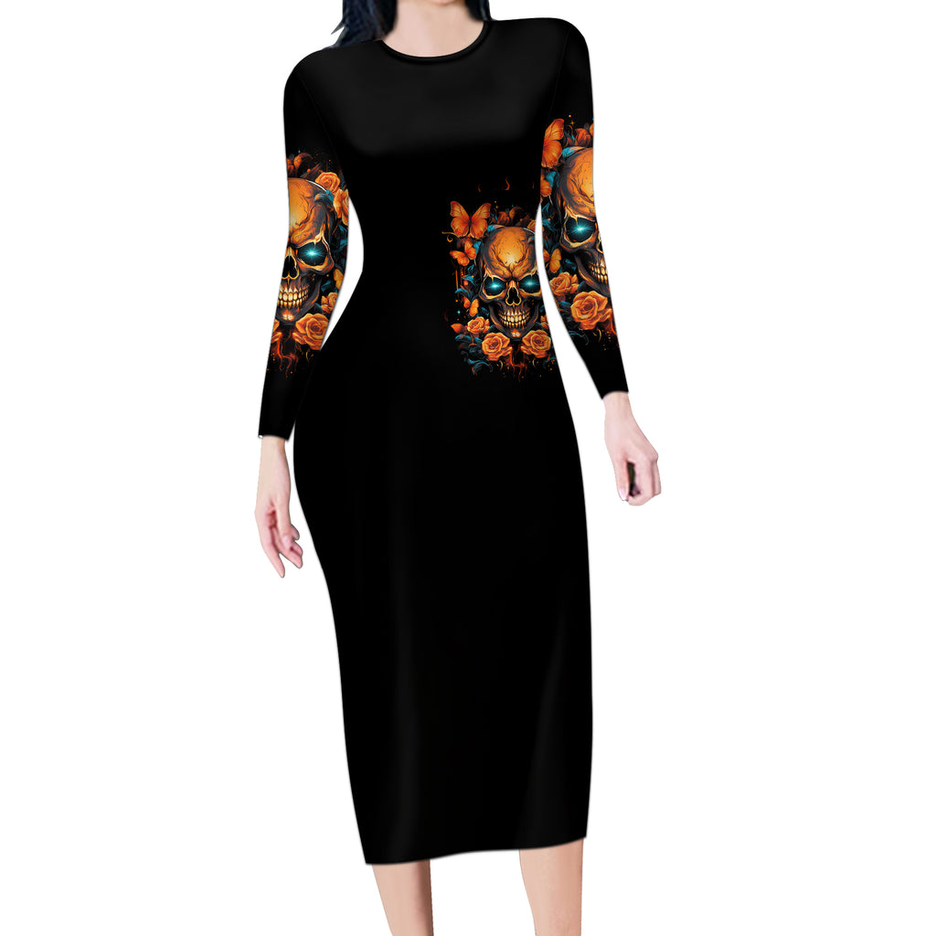 flower-skull-long-sleeve-bodycon-dress-litte-bit-of-heaven-with-a-wild-side