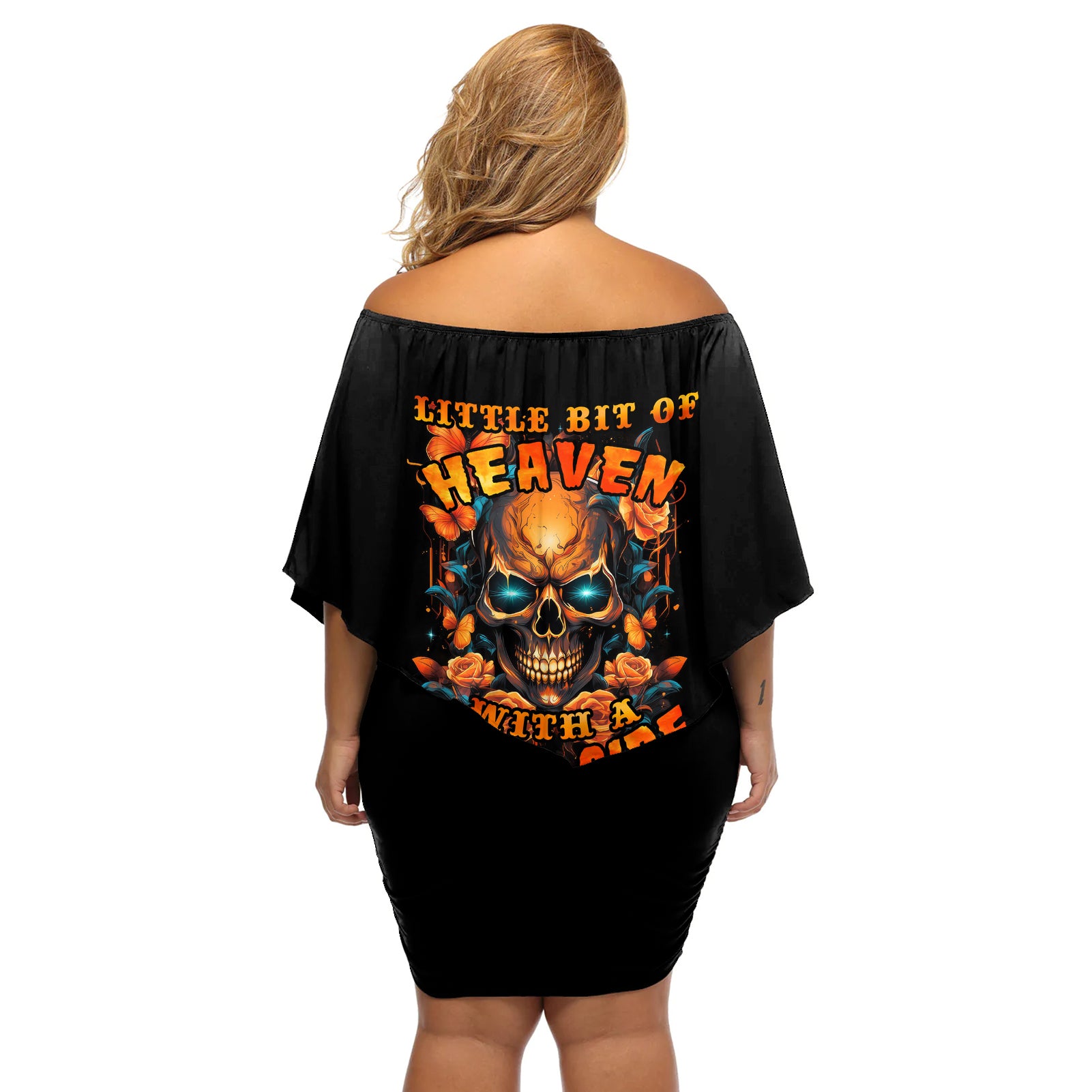 flower-skull-off-shoulder-short-dress-litte-bit-of-heaven-with-a-wild-side