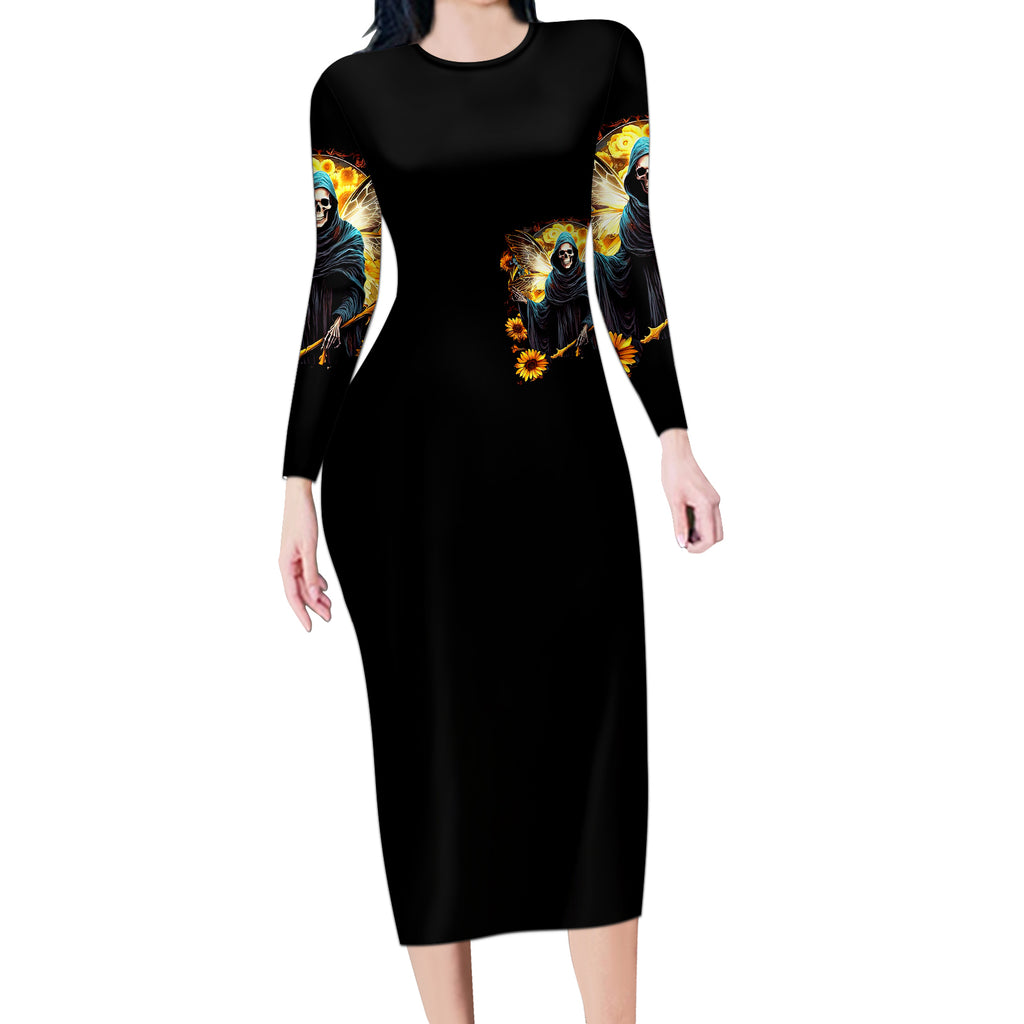 fairy-death-skull-long-sleeve-bodycon-dress-mess-with-me-ill-let-karma-do-its-job