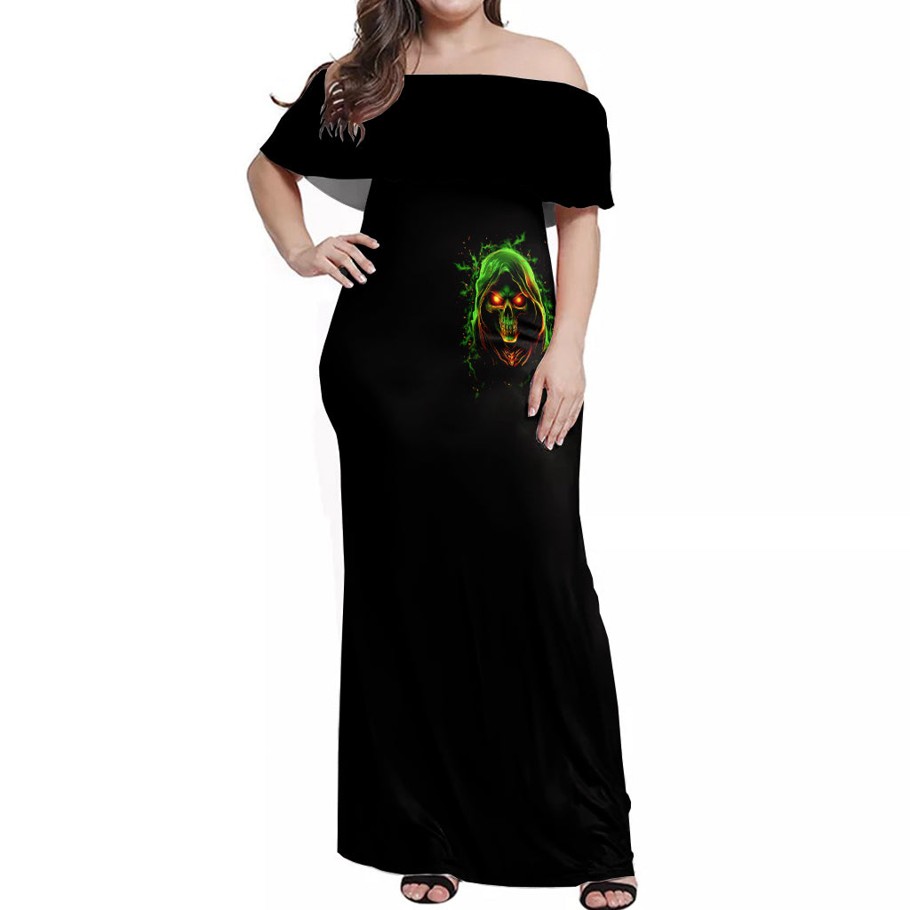 fire-death-skull-off-shoulder-maxi-dress-the-only-thing-that-can-stop-is-me