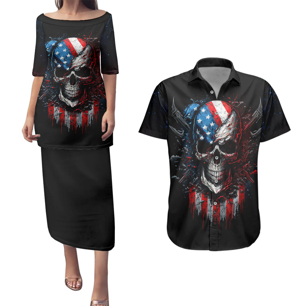 vintage-skull-couples-matching-puletasi-dress-and-hawaiian-shirt-american-skull-vintage