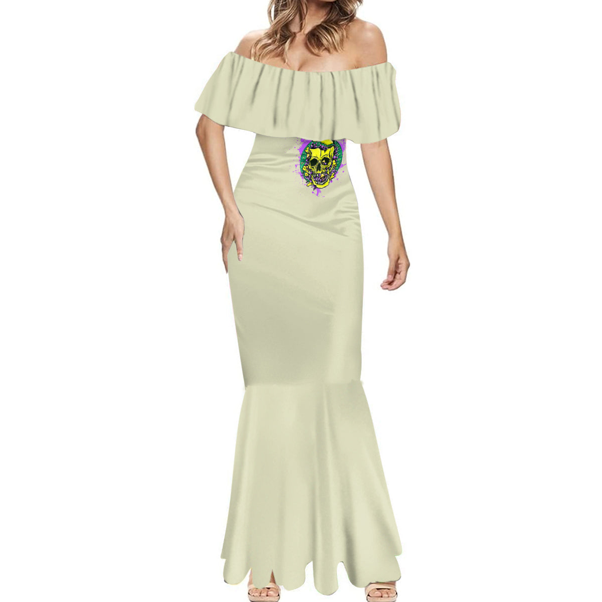 flower-skull-mermaid-dress-iam-who-iam-your-approval-isnt-need
