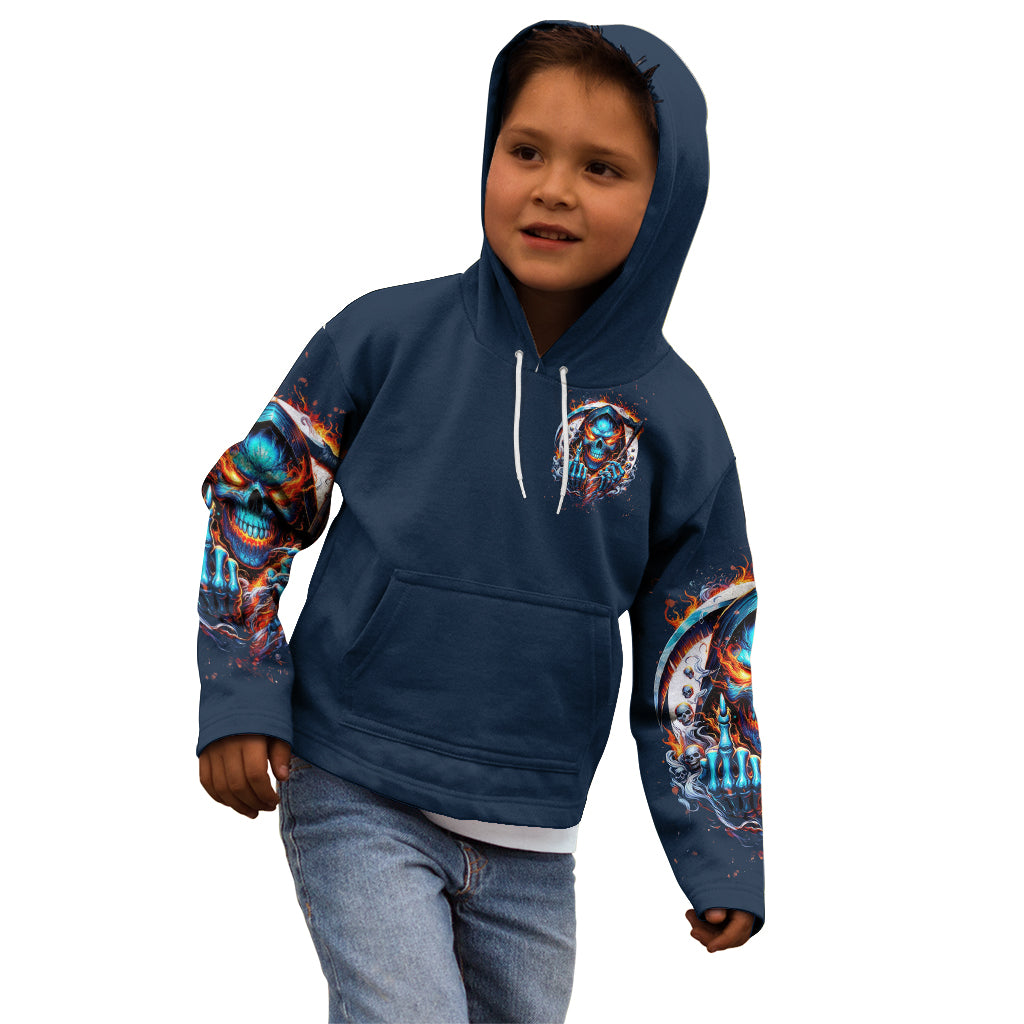 Reaper Skull Kid Hoodie My Give A Fuck Is Broken But My Go Fuck Yourself Is Fully Functional