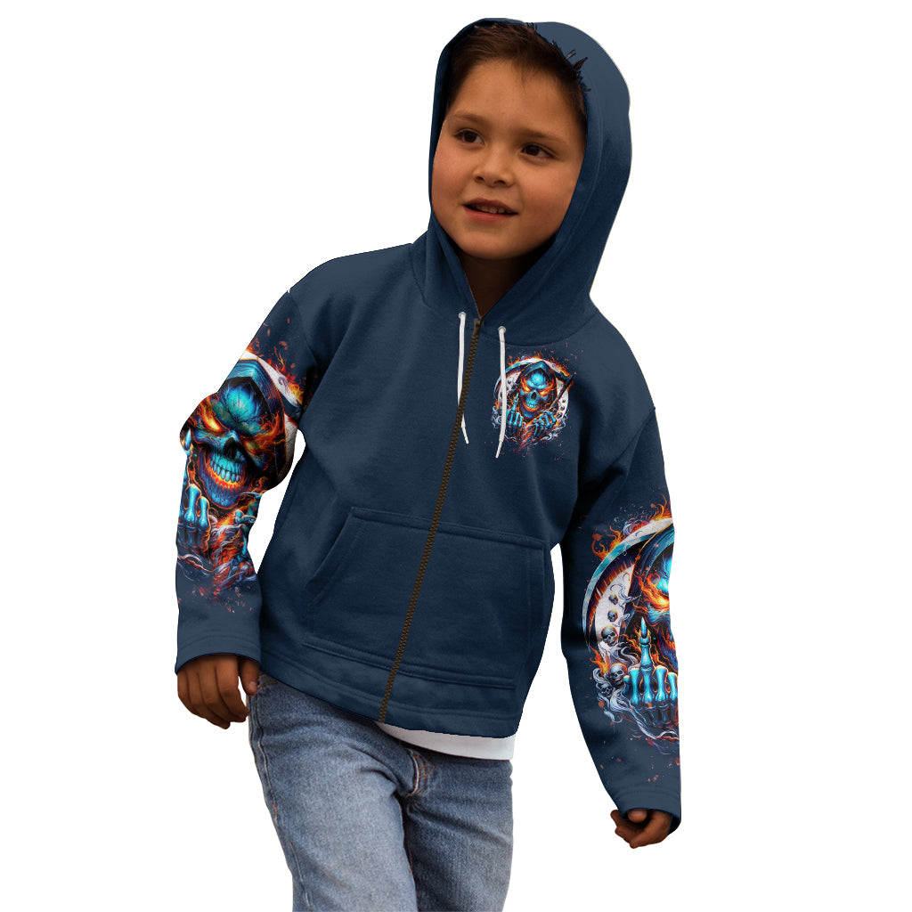 Reaper Skull Kid Hoodie My Give A Fuck Is Broken But My Go Fuck Yourself Is Fully Functional