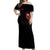 Flame Skull Off Shoulder Maxi Dress I'm Never Alone My Demons Are With Me 24/7