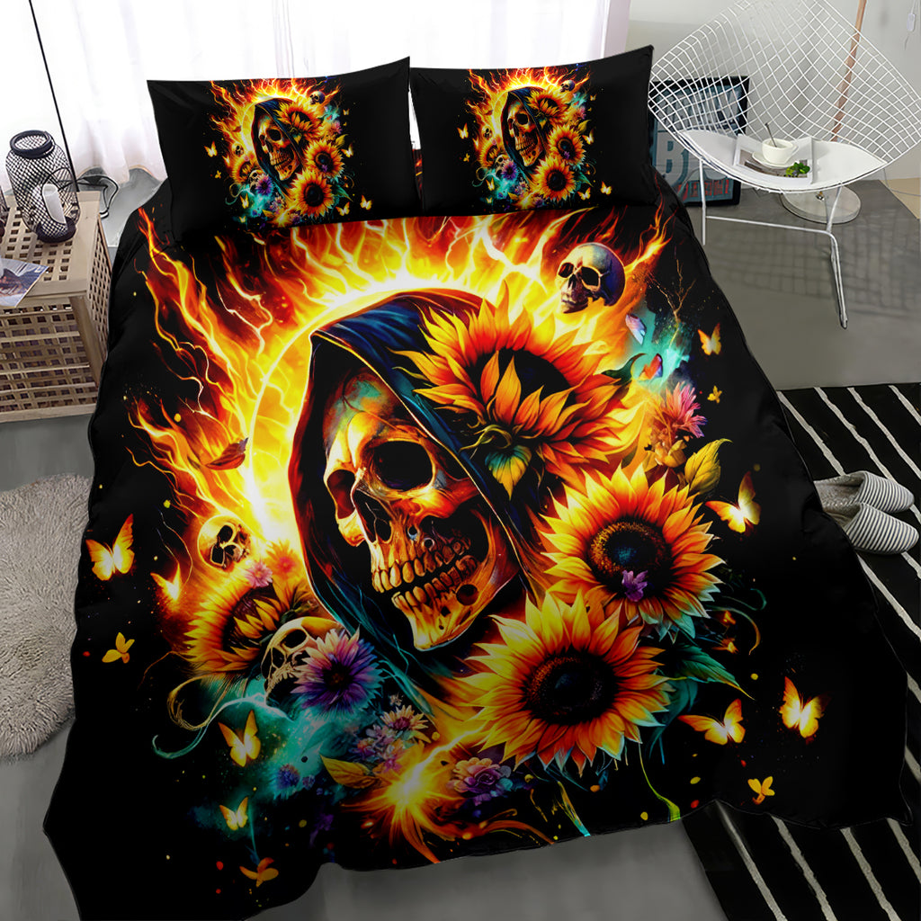 Sunflower Skull Bedding Set She Is Sunshine Mixed With A Little Hurricane